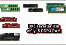 Bilgisayarlar için En İyi 5 DDR3 RAM