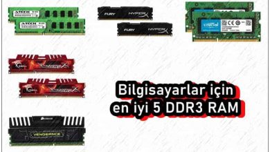 Bilgisayarlar için En İyi 5 DDR3 RAM