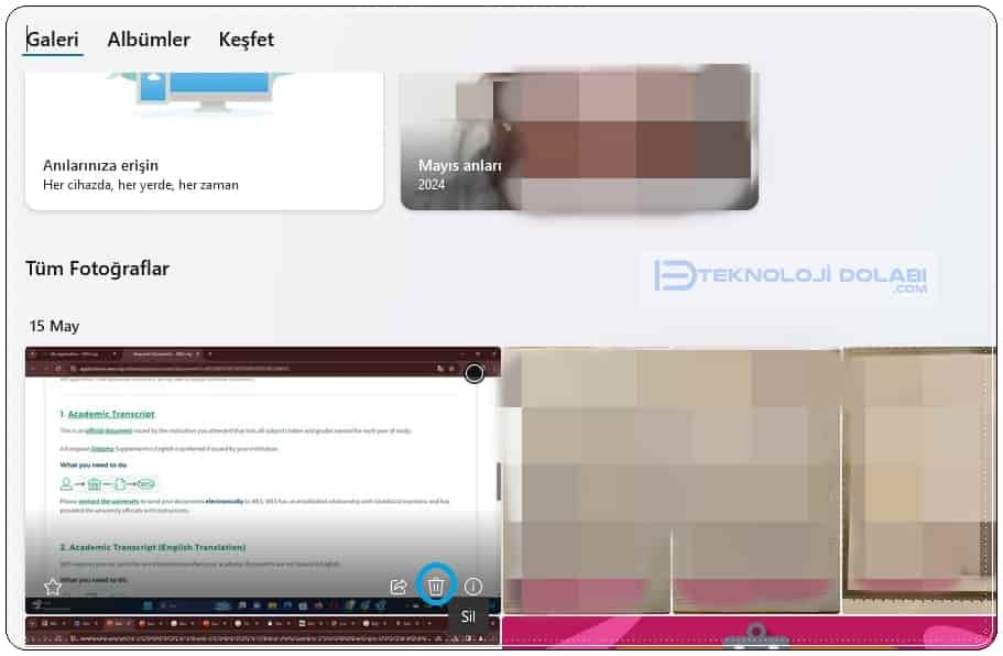 OneDrive'dan Fotoğraflar Nasıl Silinir?