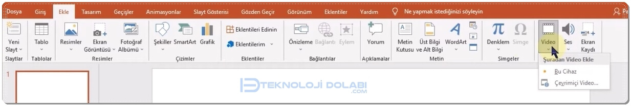 Powerpoint'e Video Nasıl Eklenir?