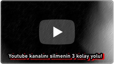 Youtube Kanalını Silme